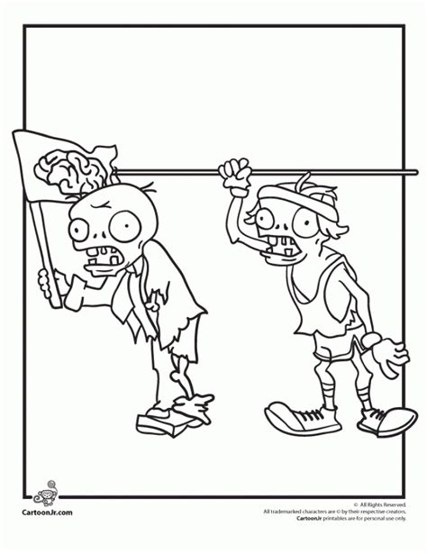 plants  zombies coloring pages  print  kids