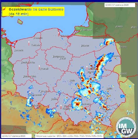 aktywne burze przechodza nad polska strefa burz od podlasia po malopolske fani pogody