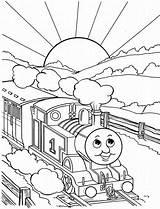 Thomas Coloring Train Pages Printable Color Sheets Kids sketch template
