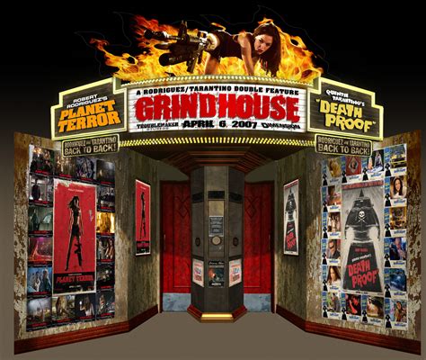 grindhouse standee puts  grindhouse   theater