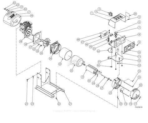 northstar  parts diagram  pto generator exploded view rev