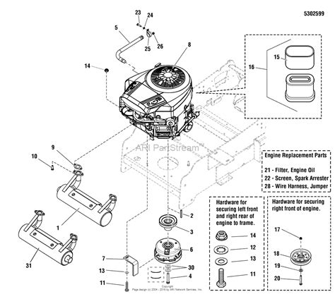 simplicity  zt hp briggs stratton   mower ztb parts diagram