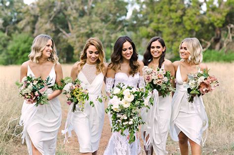 7 real bridal parties who wore white