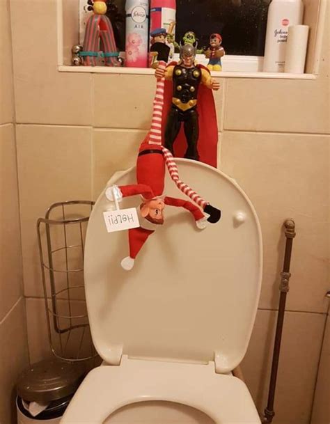 elf2017 elf toilet threat toilet elf on the shelf elf