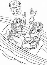 Coloring Pages Rapunzel Disney Tangled Printable Princess Colouring Kids sketch template