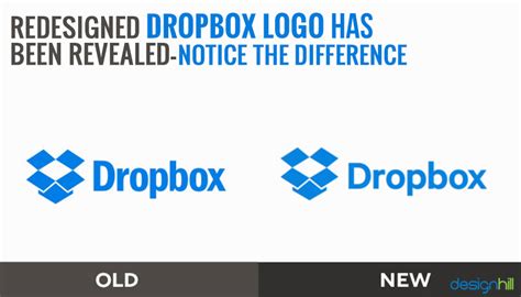 redesigned dropbox logo   revealed notice  difference