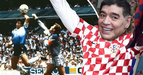 diego maradona revealed as secret croatian as england ready for biggest