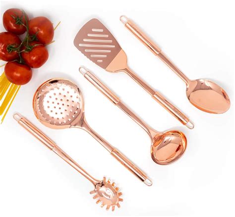 copper cooking utensils  cookingserving rose gold kitchen utensils
