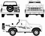 Ford Bronco Blueprints 1980 Truck Pickup Blueprint Car Momentcar Visit Cars sketch template