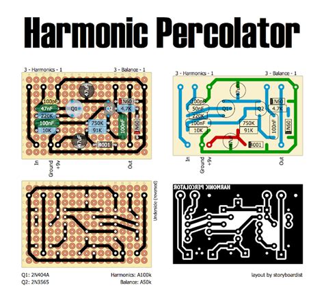 perf  pcb effects layouts harmonic percolator