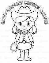 Cowgirl Coloring Pages Cowboy Easy Drawing Cowgirls Kids Color Birthday Getcolorings Print Choose Board Getdrawings sketch template