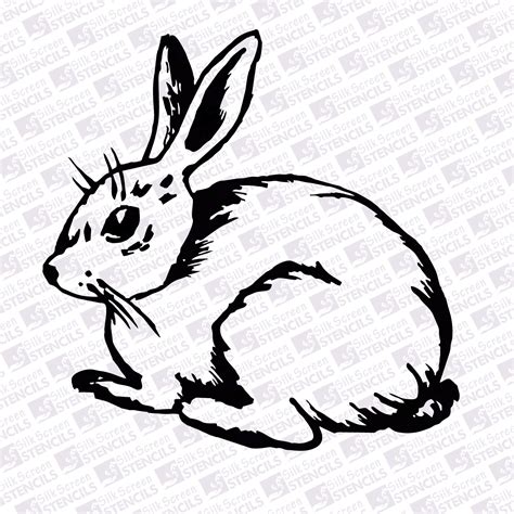rabbit silkscreen stencils