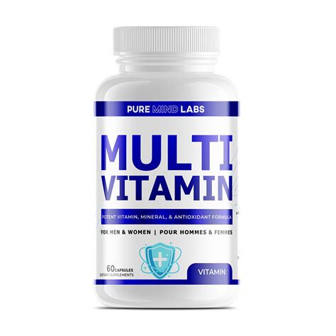 multivitamin  complete daily vitamins pure mind labs