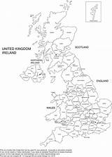Printable Kingdom United Map England Blank Coloring Outline Flag Royalty Britain Freeusandworldmaps Great sketch template