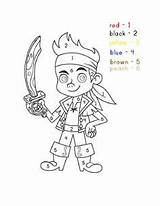 Coloring Pages Pirates Neverland Jake sketch template