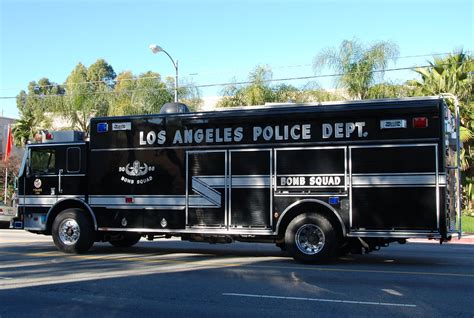 los angeles police department lapd bomb squad truck flickr