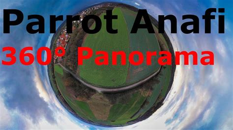 parrot anafi  panorama youtube
