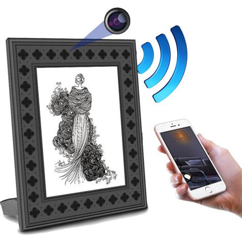 picture frame hidden camera  night vision  year battery wifi