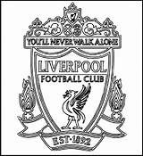 Coloring Logo Club Soccer Liverpool Football Pages Printable Kleurplaten Colouring Fc Fans Kids Voetbal Color Sheets Team Adults Da Cool sketch template