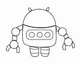 Tweezers Robot Coloring Coloringcrew sketch template