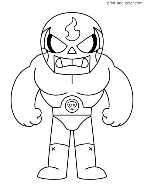 brawl stars coloring pages print  colorcom