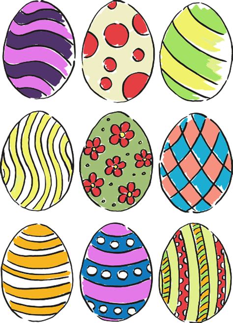 easter eggs printable stickers  printable papercraft templates