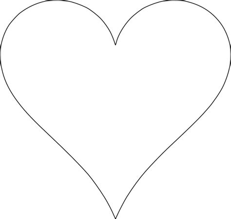 images  heart shape outline printables heart shape outline