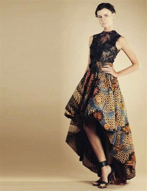 model gaun batik modern
