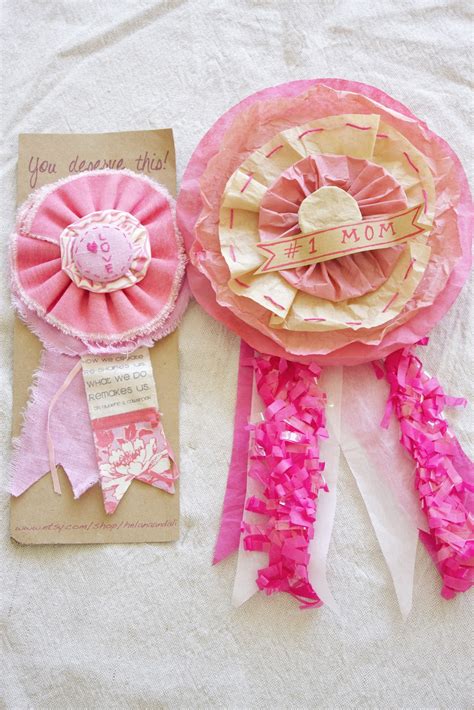 helana and ali mother s day prize ribbon diy