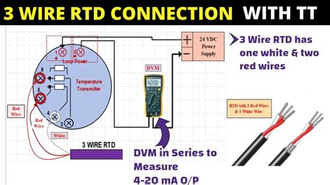 procedure   wire rtd connection  temperature transmitter youtube