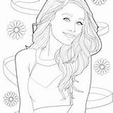 Ariana Grande Coloring Pages People Famous Drawing Selena Gomez Step Getdrawings Cartoon Color Celebrity Easy Colorings Pretty Printable Drawings Print sketch template