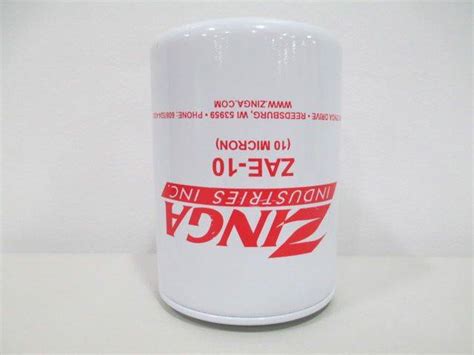 Zinga Industries Zae 10 Zae10 Spin On Hydraulic Filter Element D225150
