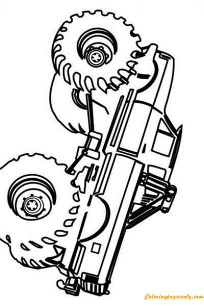 simple monster truck coloring page  printable coloring pages