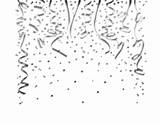 Streamers Confetti sketch template