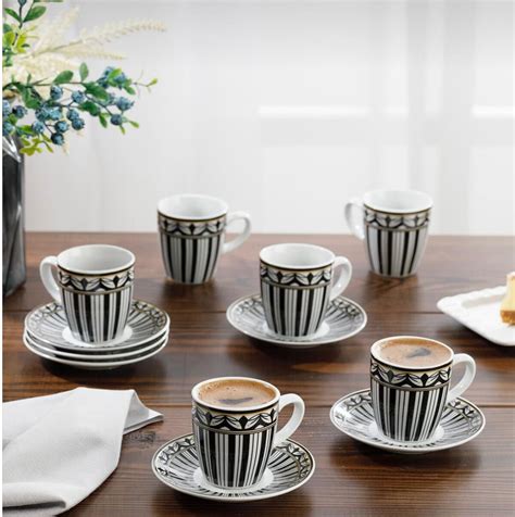 oz unique espresso cups set   porcelain coffee set etsy