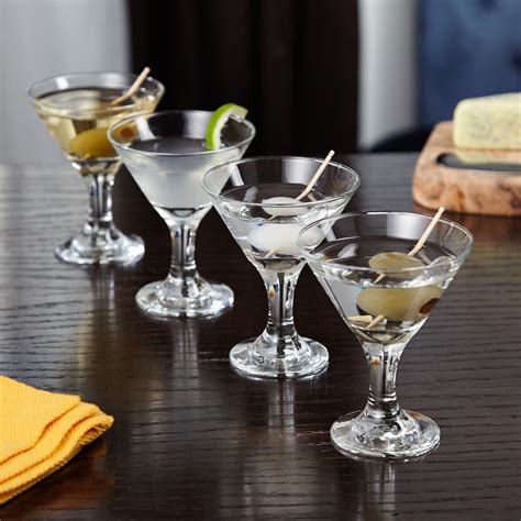 This Set Of Four Small Martini Glasses Are Perfect For