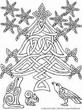 Solstice Yule Wiccan Pagan Adult Sheets sketch template