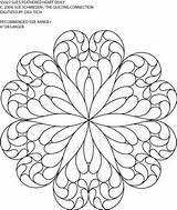 Mandala Stained Glass Coloring Patterns Pages Quilling Heart Adult Embroidery Geometric Para Stencils Mosaic Printable Color Pattern Colorear Book Paper sketch template