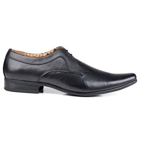 front rossi mens black shoes  delivery  shoescouk