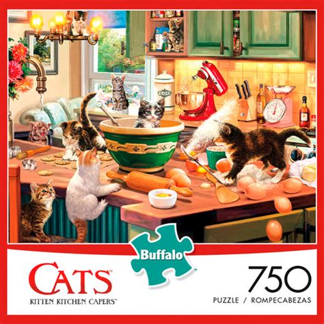 Cats Kitten Kitchen Capers 750 Piece Jigsaw Puzzle Buffalo Games