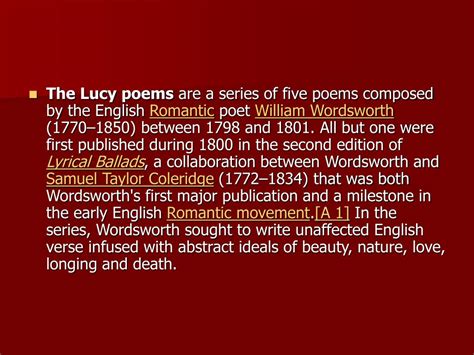 lucy poems powerpoint    id
