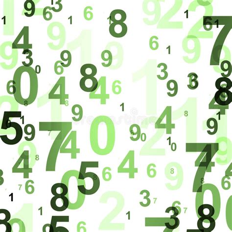scattered numbers wallpaper  background stock illustration