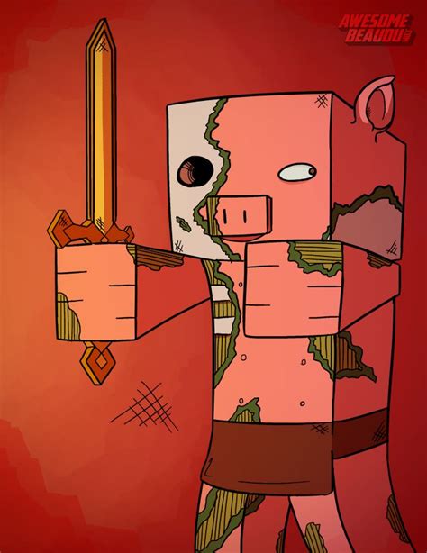 minecraft zombie pigman  awesomebeaudu  deviantart minecraft