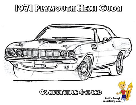 classic muscle car coloring pages evelynin geneva