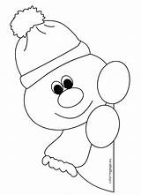 Snowman Coloring Pages Preschool Window Christmas Winter Abominable Color Getcolorings Template Nose Decorations Printable Getdrawings Google Ca sketch template
