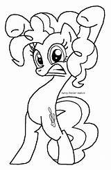 Amistad Magia Pinkie Brony Addict Mlp Colouring sketch template