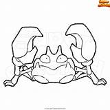 Pokemon Supercolored Krabby Neuinterpretation Charaktere sketch template