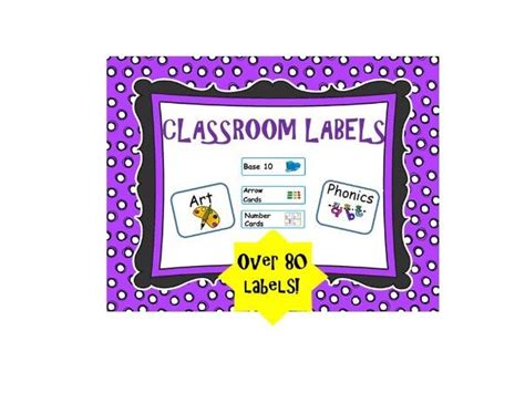 classroom labels teaching resources