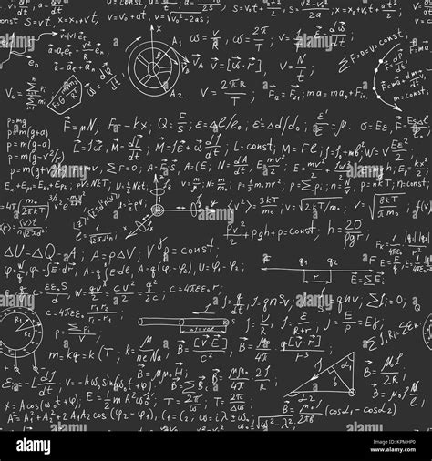 hand writing physics formula  seamless blackboard stock photo alamy