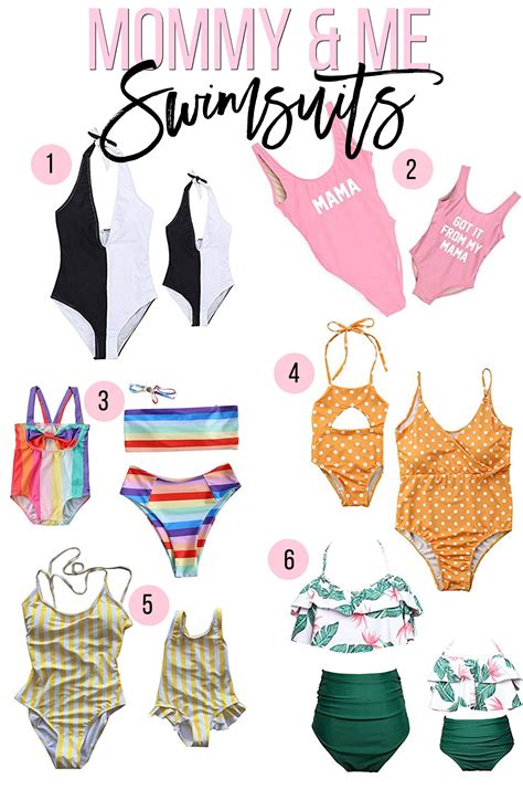 6 cute mommy and me swimsuits from amazon sunflowers and stilettos